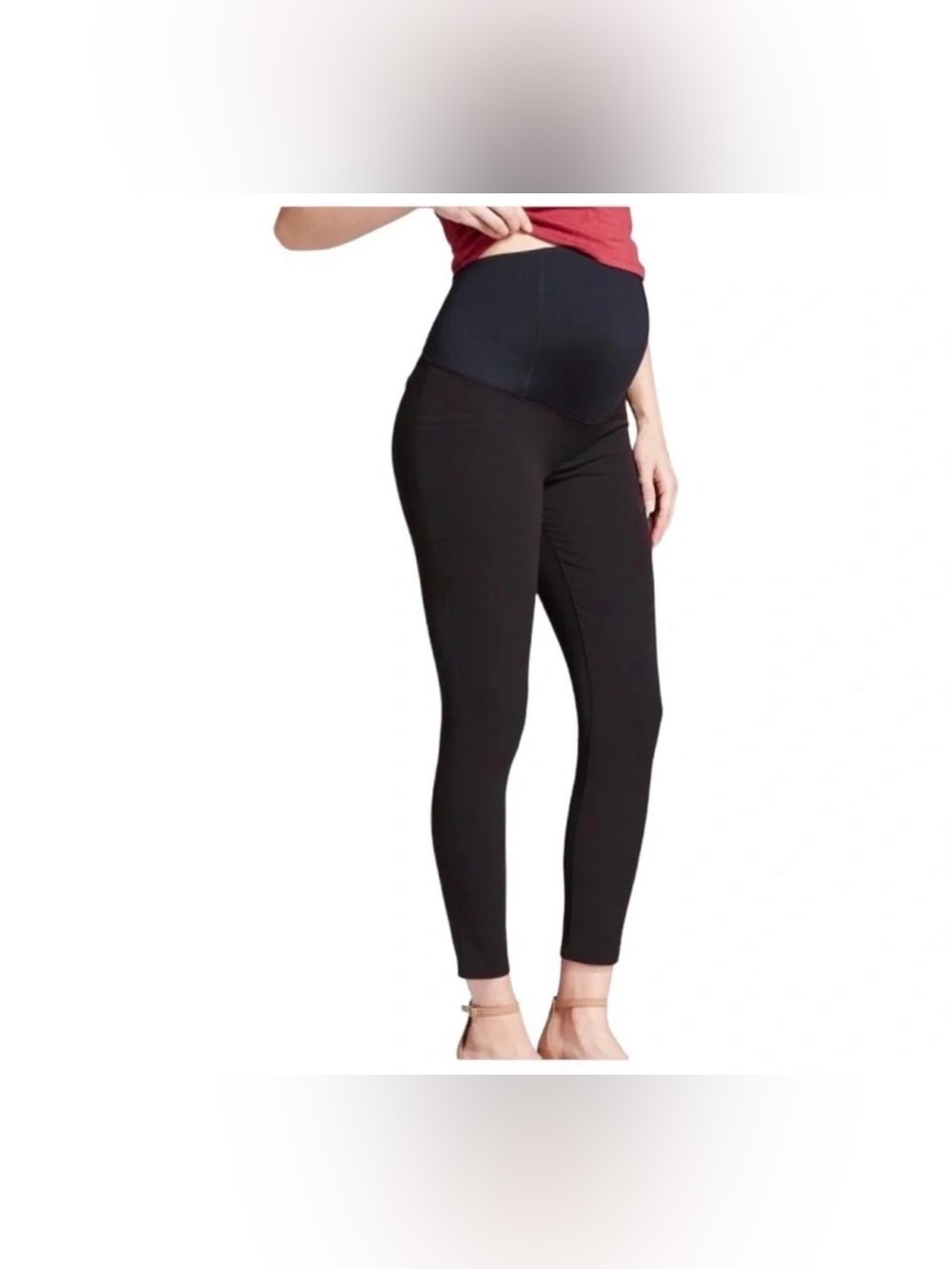 Ingrid & Isabel Maternity Jeans Size 31‎ Black Over Belly Skinny NWOT